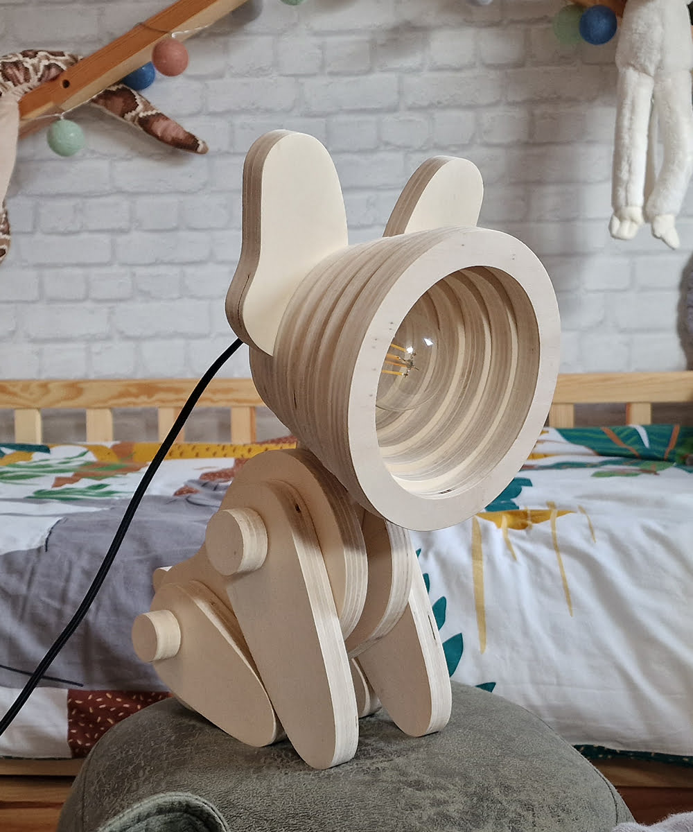 Dierenlamp - hond lamp - sociaal gemaakt - kinderlamp