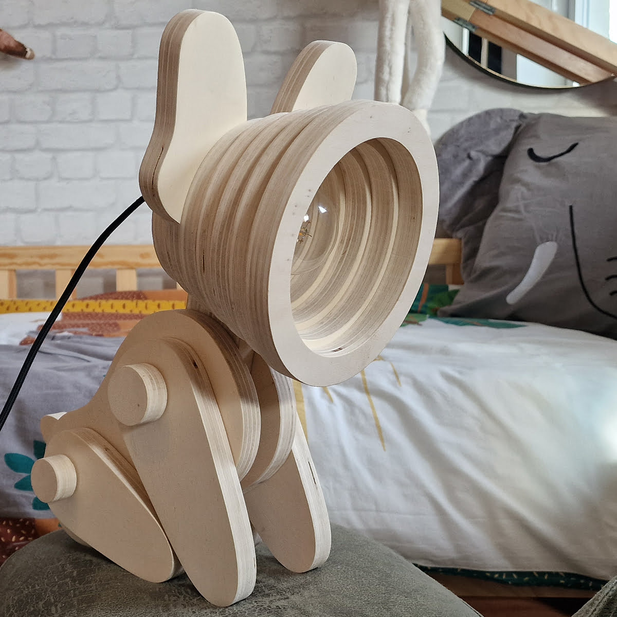 lamp kinderkamer Dierenlamp - hond lamp - sociaal gemaakt - kinderlamp
