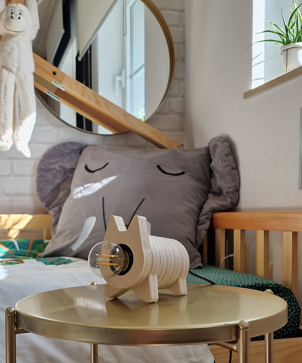 Dierenlamp - sociaal gemaakt - varkentje lamp