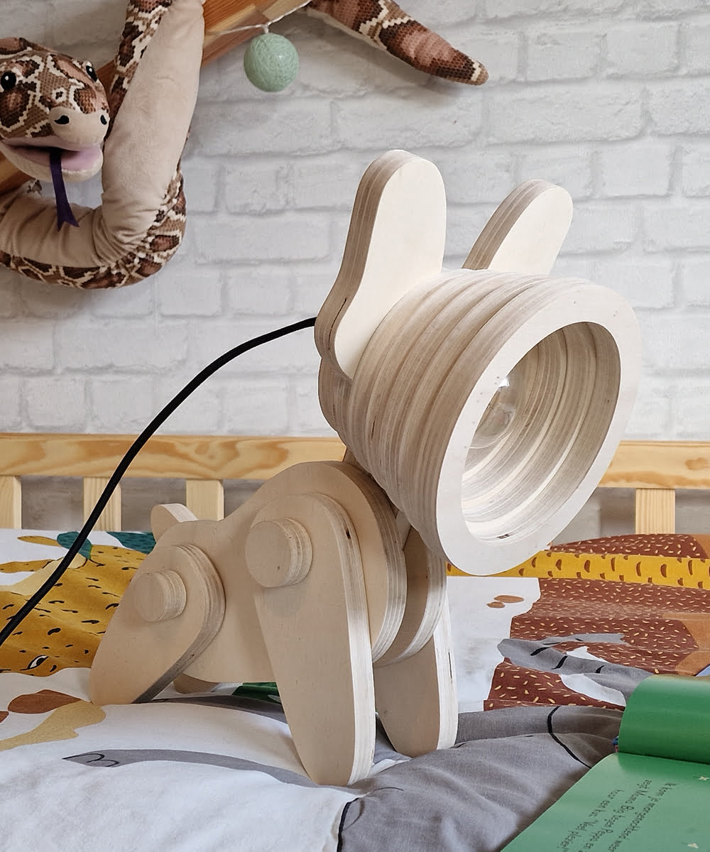 lamp kinderkamer Dierenlamp - hond lamp - sociaal gemaakt - kinderlamp